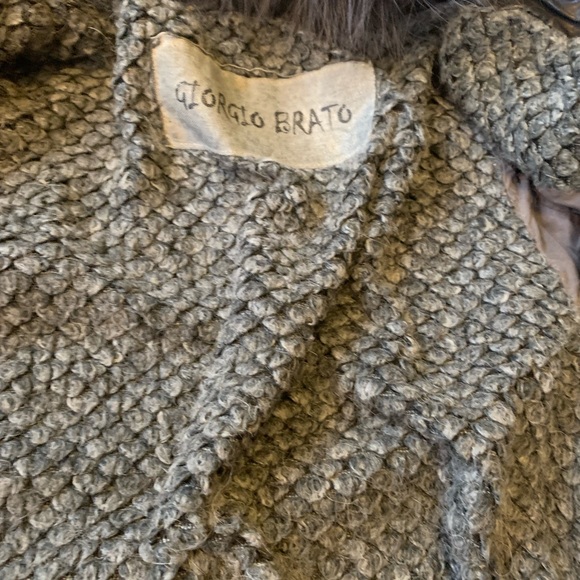 Giorgio Brato Leather Jacket with Removable Fur. Size 46z - Picture 9 of 15